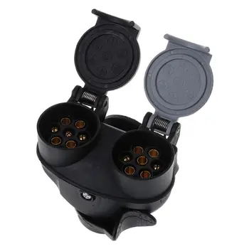 

13 Pin Plug to 12N / 12S 7 pin Sockets Caravan Towing Conversion Trailer Wiring Connector 12V Cables Adapters