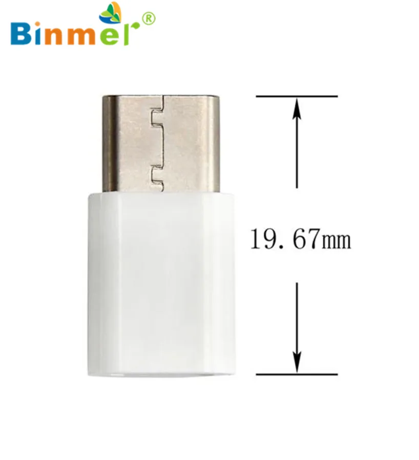 Binmer 2017 USB адаптер 10 шт. USB-C Тип-C на Micro USB данных зарядный адаптер для huawei P9 Freeshiping Sep 12