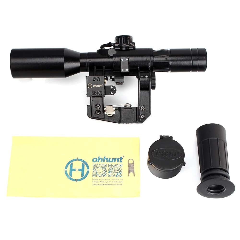 Тактический прицел ohhunt 6X42D с красной подсветкой SVD SKS AK POS 1 стекло травление