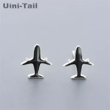 

Uini-Tail hot new 925 sterling silver personality creative aircraft earrings simple fashion wild trend anti-allergic jewelry