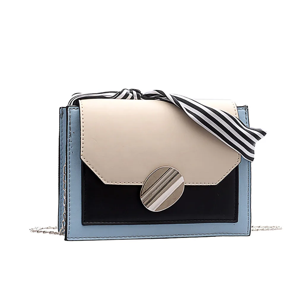 

Summer Fashion 2019 Casual Women Simple Fashion Chain Wild Diagonal Shoulder Small Square Shopping Bag#35