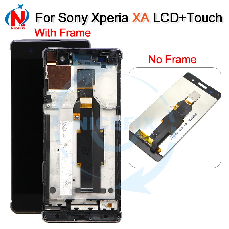 

For Sony Xperia XA LCD Display Touch Screen Digitizer Assembly With Frame F3111 F3113 F3115 Replacement For 5.0" SONY XA LCD