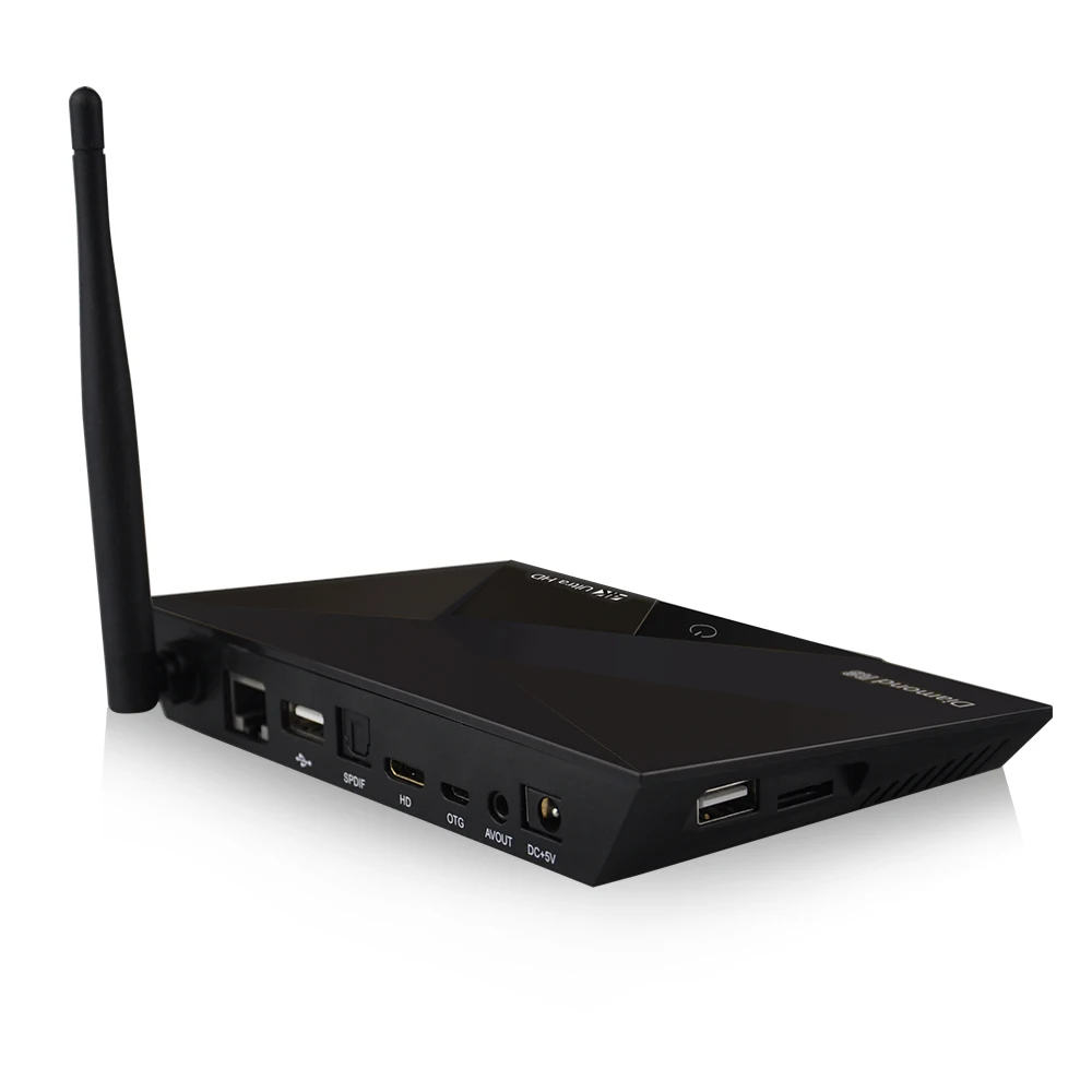 2019 New Android TV Box Diamond A9 Amlogic S912 Octa Core Smart TV Box 2GB+16GB 2.4/5G WiFi Android 6.0 Bluetooth TV Box r30