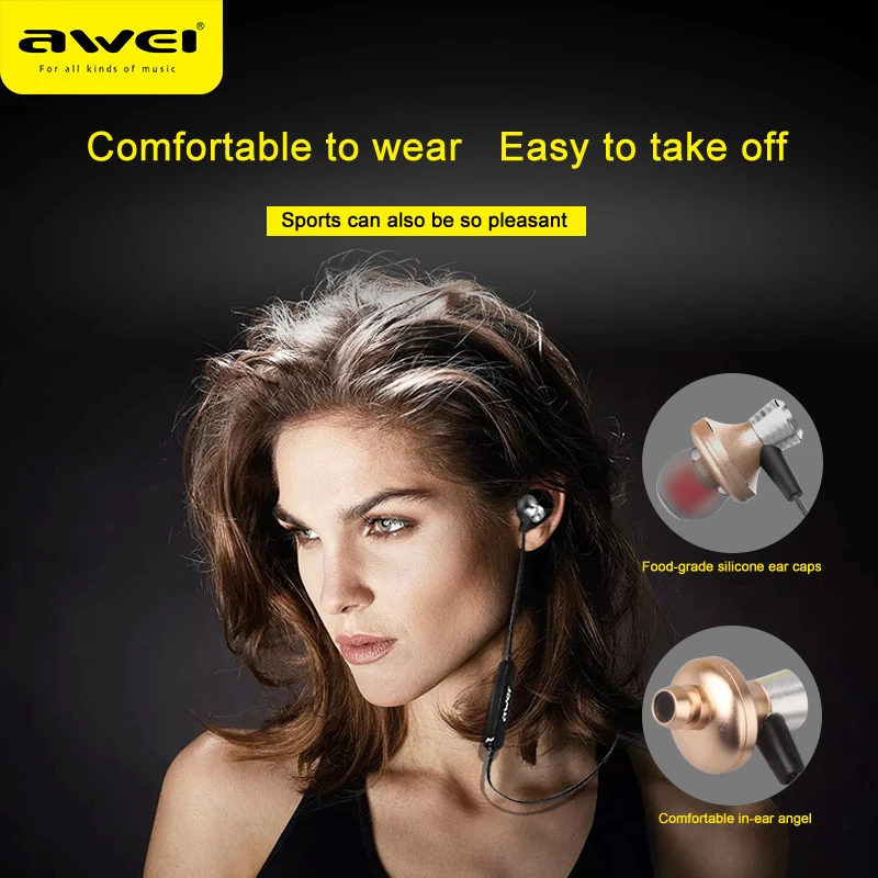 Awei a860bl металл bluetooth наушники wireless headset магнитного ecouteur audifonos auriculares fone де ouvido