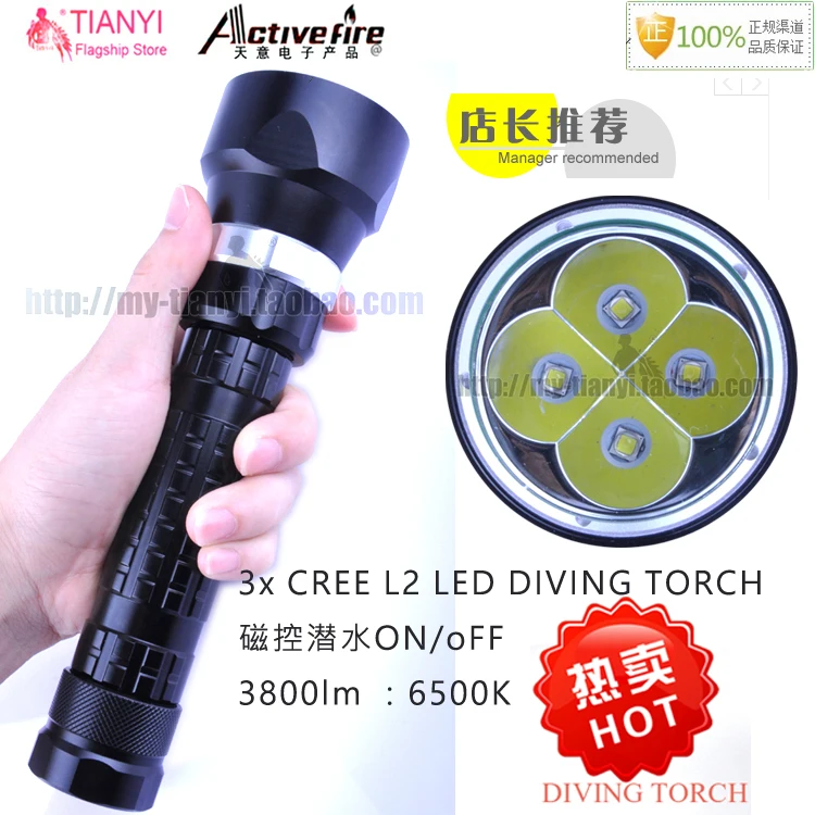 

Diving 10000 lumens XM-L2 LED Torch 5*L2 LED Flashlight Waterproof Lanterna Lamp Super L2 Linterna LED Light for By 18650/26650