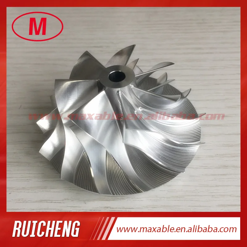 

TB3403 48.55/69.00mm 441341-0002 7+7 blades high performance billet/milling/aluminum 2024 compressor wheel for 452059-5001