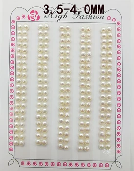 

5A/ 5.5-6.0mm White button round freshwater pearls,,button earrings DIY material,genuine freshwater pearls,half drilled pearls,