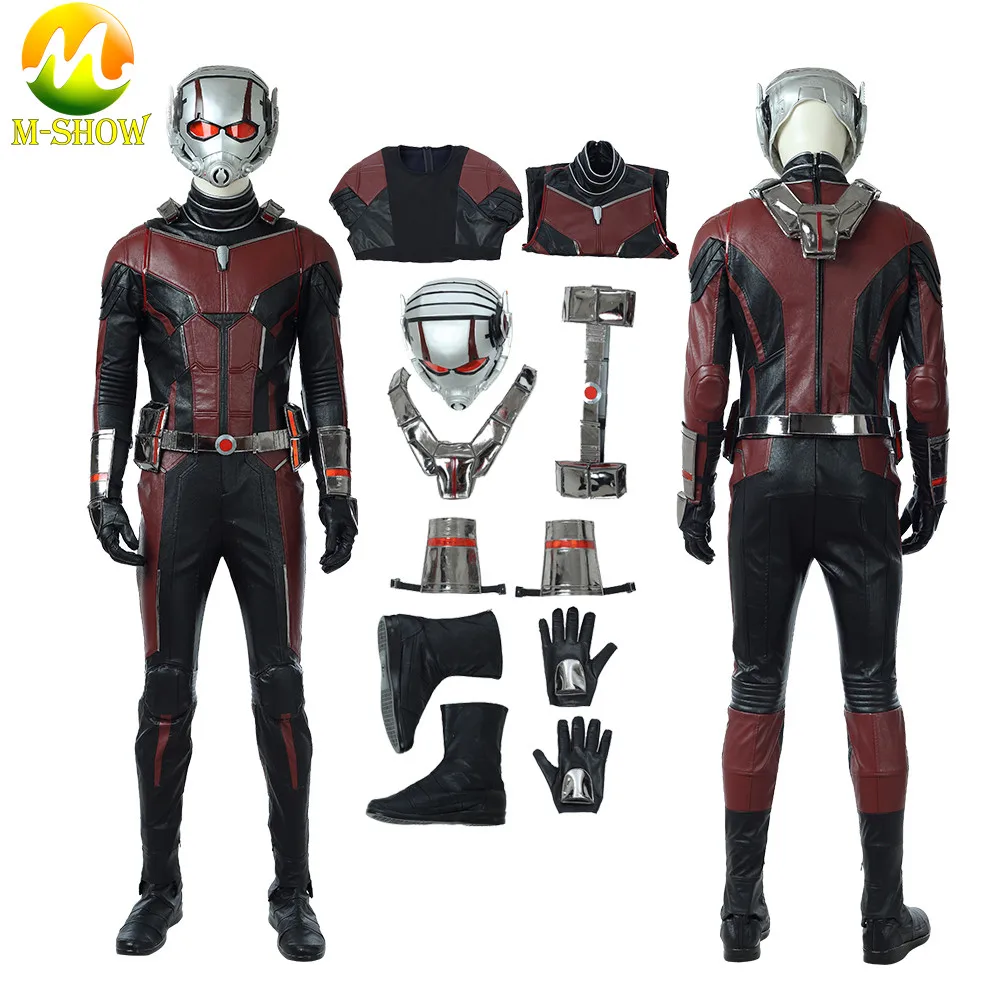 

Ant-Man 2 Scott Lang Ant-Man Cosplay Costume and the Wasp Cosplay Antman costume Halloween Costumes Superhero jumpsuit Helmet