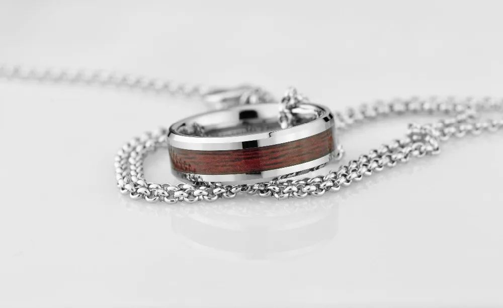 Обручальное кольцо из вольфрама с деревянным узором инкрустация ширина 6 мм/TURI0029M