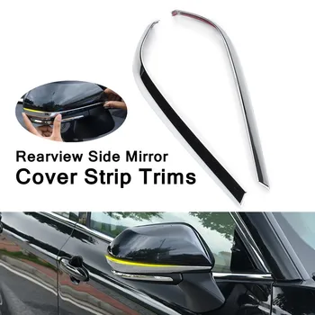

2PCS ABS Chrome Rearview Side Mirror Cover Strip Trims Fit for Toyota Camry 2018 Waterproof Glossy Mirror Surface Charming Look