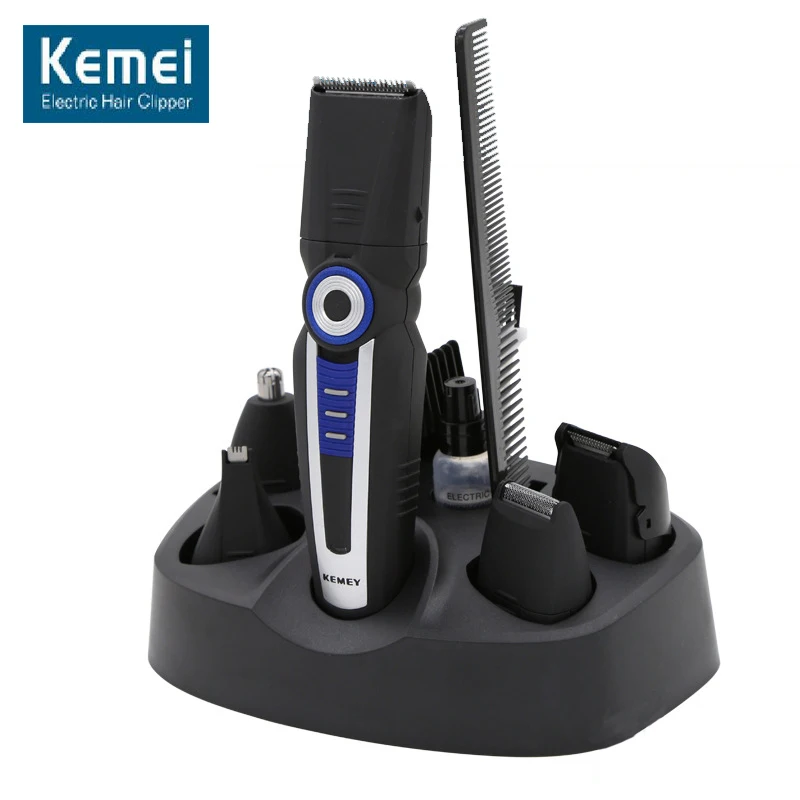 

Original Kemei 008 Professional 5 In1 Electric Hairs Clipper Personal Care Tools Nose Hairs Trimmer Sideburns Razor Cutter