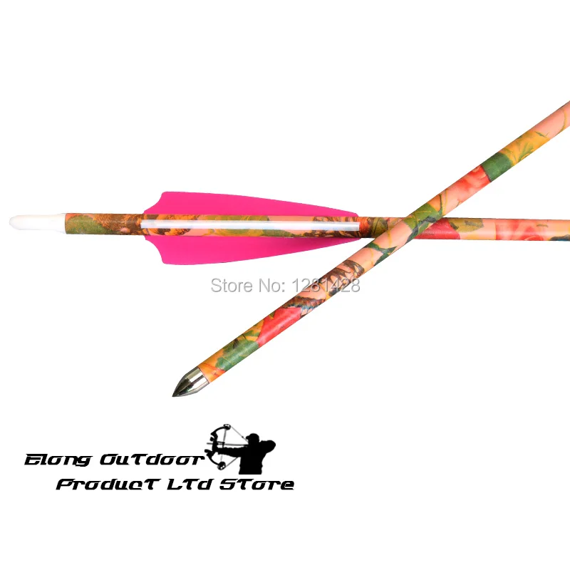 Free shipping 30" Spine400 Archery hunting&shooting Pink Camo Pure