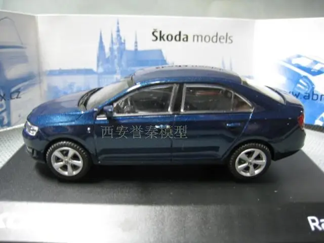 ABREX 1/43 масштабная модель автомобиля игрушки SKODA RAPLD литья под давлением металлическая модель автомобиля игрушка для коллекции, подарок, дети