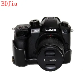 

Genuine Cowhide Leather Half Body Camera Case Base For Panasonic GH5 With Battery Opening,Free Shipping