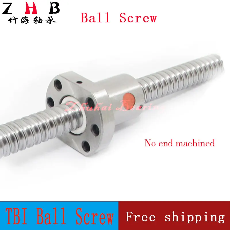 1pcs RM1605 diameter 16 mm Ball screw SFU1605 length 700 mm plus 1pcs