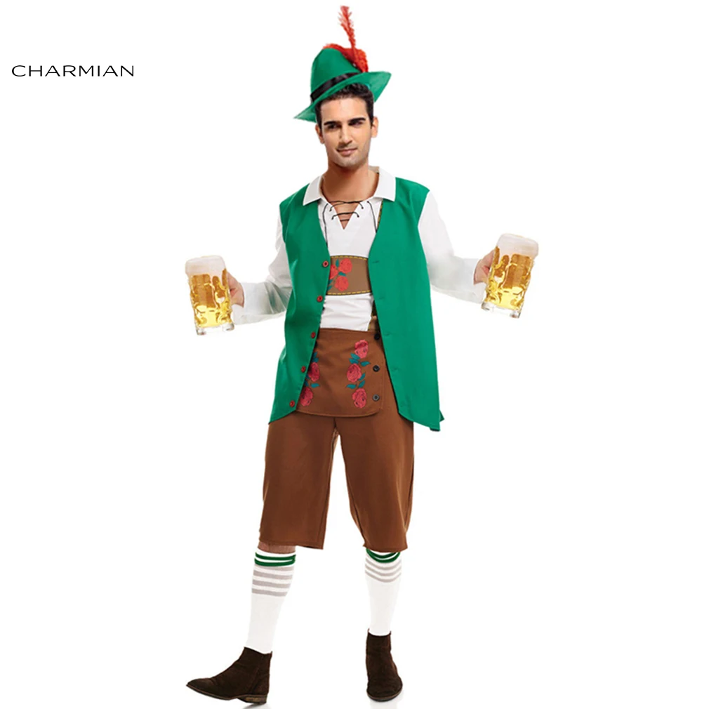 Charmian Traditional German Oktoberfest Costumes Bavarian Beer Male