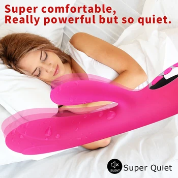 G Spot Rabbit Dildo Vibrator Orgasm Adult Toys USB Charging Powerful Masturbation Sex Toy for Women Waterproof adult Sex product 4