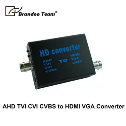 HD AHD CVI TVI CVBS камера сигнал к HDMI/VGA/CVBS конвертер Поддержка HDMI VGA CVBS выход 720 P/1080P HD видео конвертер