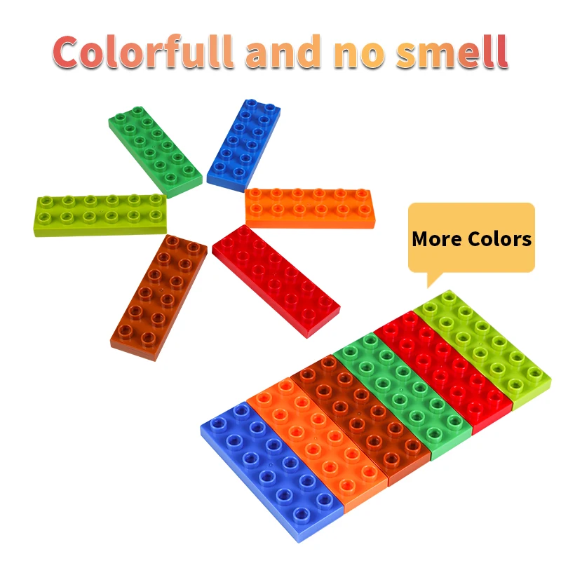 

Hot 2*6 DIY Brick Large particles blocks accessories Science and technology toys Big Bricks Building Blocks