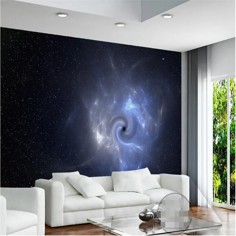 Обои на заказ 3d galaxy с черным отверстием фон для гостиной спальни дивана
