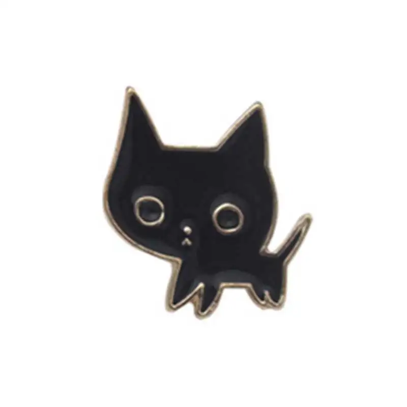 Hot Cartoon Cute Animal Cat Brooch Black White Drip Pin Badge Brooches Decorative Jewelry Style Women Gift Brooches Aliexpress