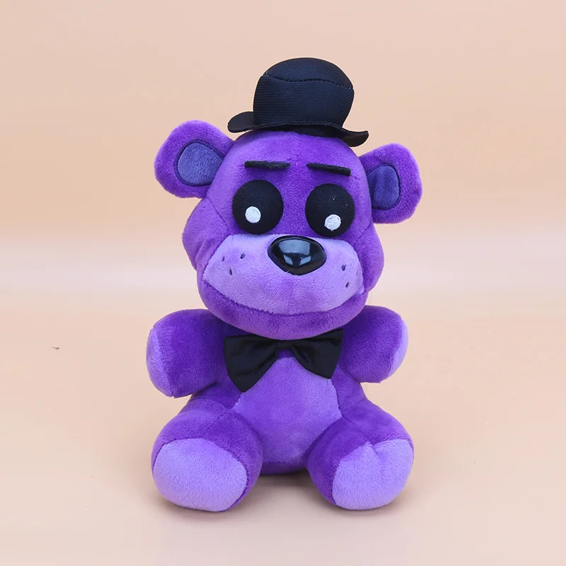 Мультяшные Животные Куклы Мягкие 1" Five Nights At Freddy's 4 FNAF Bonnie Foxy Freddy Chica Fazbear медведь плюшевые игрушки - Цвет: Shadow Freddy 25cm