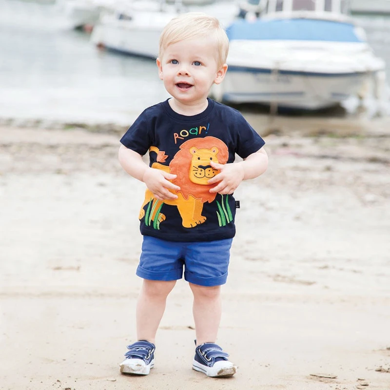 Baby Boys Girls Summer Clothes Children T shirts Brand Tee Shirt Cotton Tops Kids Clothing Cartoon Pattern T-shirts BBT113