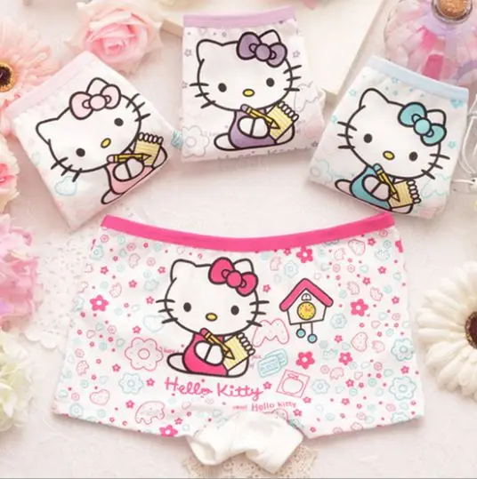 

3pcs/lot 2016 cartoon 100% cotton Girl underwear 2-10T children cute briefs kids panties children underwears children clothing