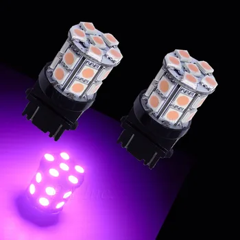 

PA LED 4PCS x T25 3156 20SMD 5050 Auto Car LED Light For Strobe Light PINK Current Fixed 12V