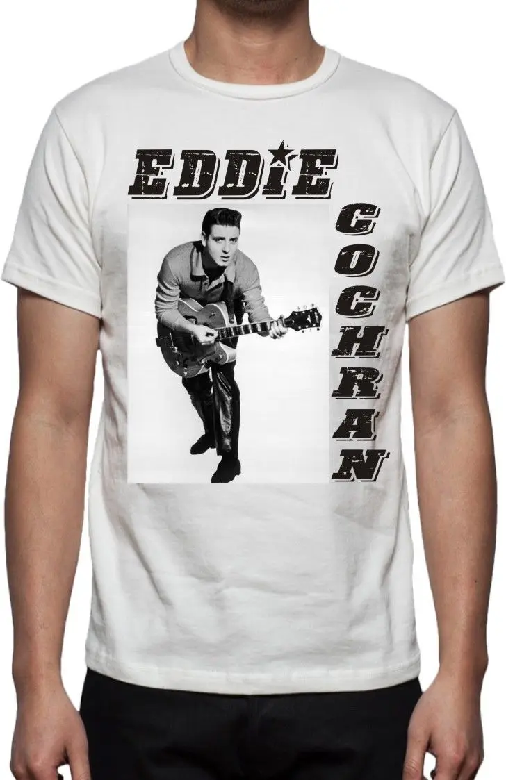 2017 Terbaru Keren Eddie Cochran T Shirt RockNRoll Ikon Foto
