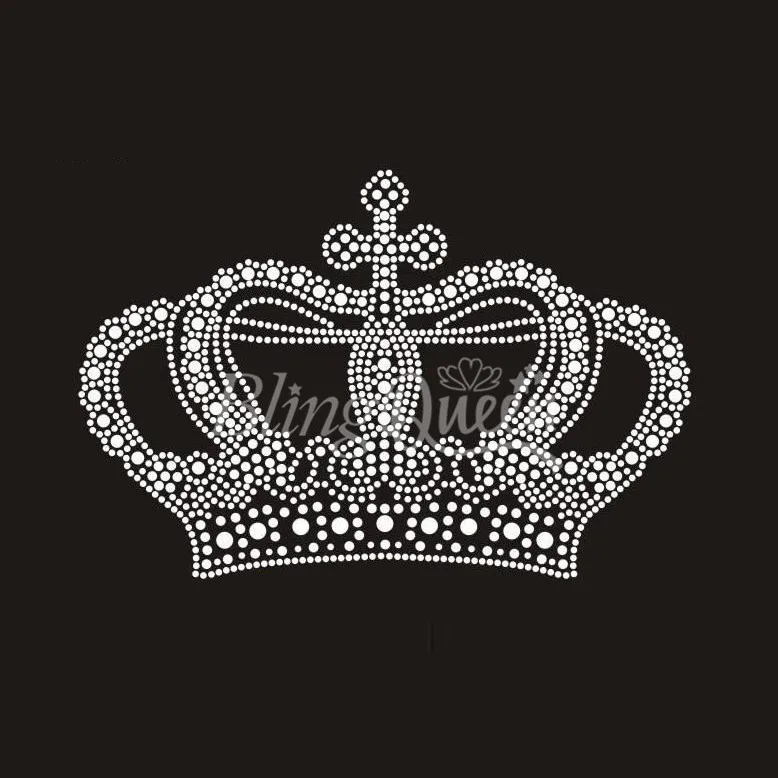 BlingQueen 25 шт./лот термофиксация железные мотивы со стразами дизайн короны|iron on