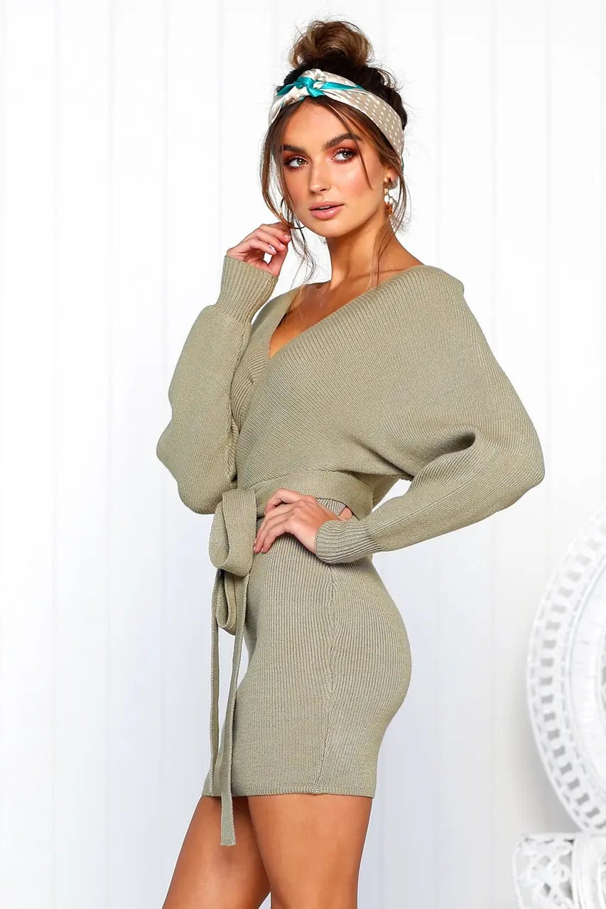 autumn Sweater Dresses women