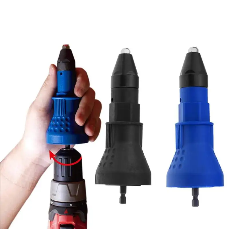 Electric Rivet Nut Gun Riveting Tool Multifunction Drill Bits Adapter