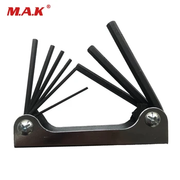 

New 9 in 1 Folding Ball Point Key Set Ball End Hex Spa Inch Universal Multifunction for Compound Recurve Bow Hunting Shooting
