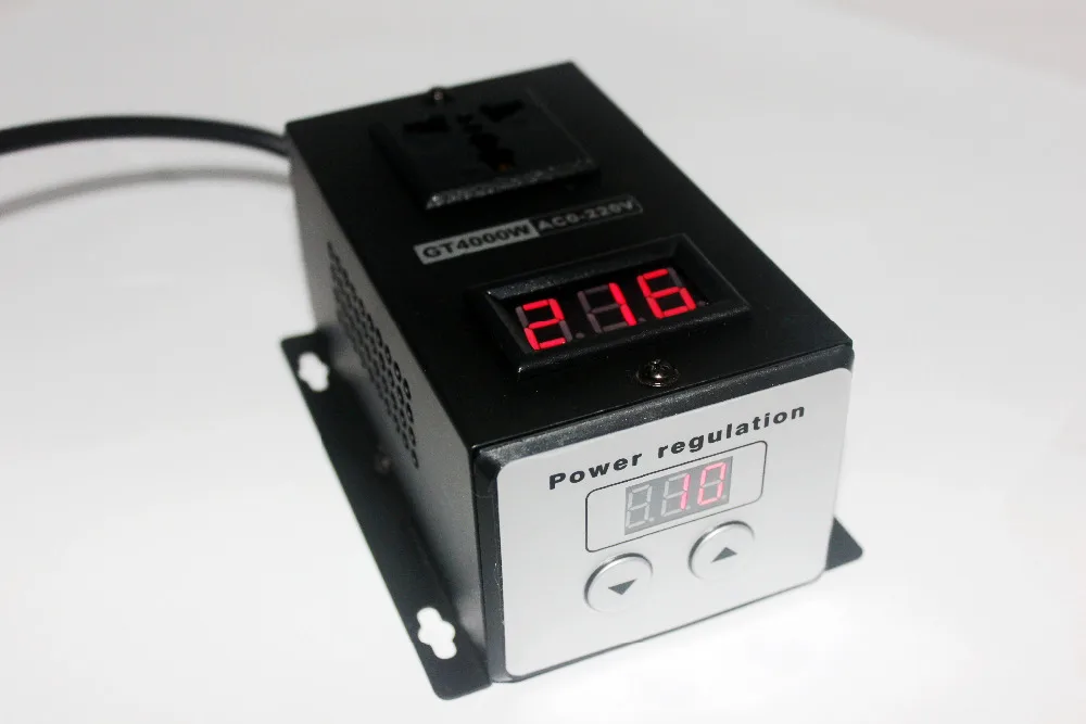 Переменный ток 220 В 4000 Вт SCR Электронный регулятор напряжения регулятор мощности регулировка температуры регулятор скорости Диммер термостат