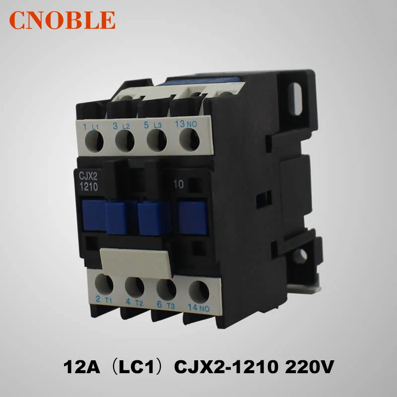 AC contactor 12A (LC1) CJX2 1210 220V Coil Voltage Silver Contactin