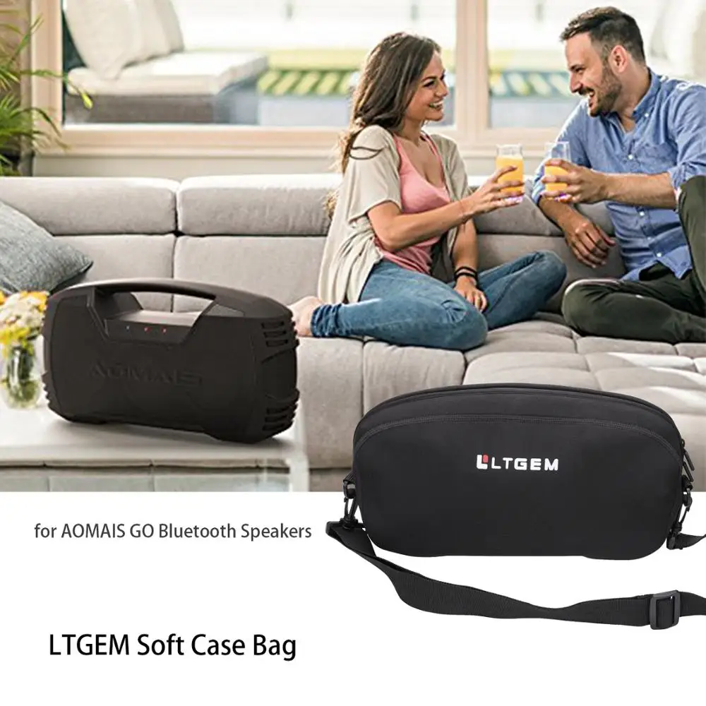 

LTGEM Soft Case Bag for AOMAIS GO Bluetooth Speakers - Travel Protective Carrying Storage Bag