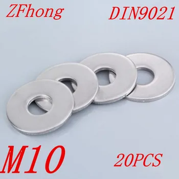 

20pcs DIN9021 M10 A2 Stainless Steel Large Size Flat Washer Washers
