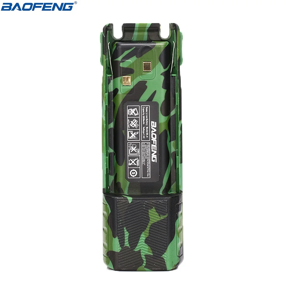 Baofeng UV-82 BL-8 7,4 V 3800mAh высокой Ёмкость Батарея для BaoFeng UV-82 UV-8D UV-82HX UV-82TP серии иди и болтай Walkie Talkie “иди и аксессуары - Цвет: 3800mAh  camo