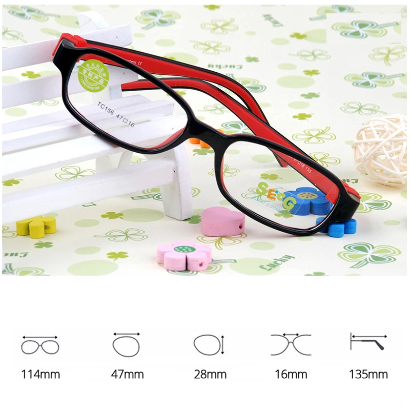 SECG квадратная Съемная мягкая рамка для детских очков гибкие студенческие твердые силиконовые детские очки Оптические очки Lunette