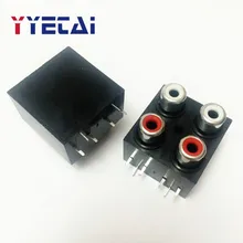 AV-8.4-12 гнездо RCA разъем lotus аудио и видео разъем сигнала разъем герметичный 4-бит отверстия