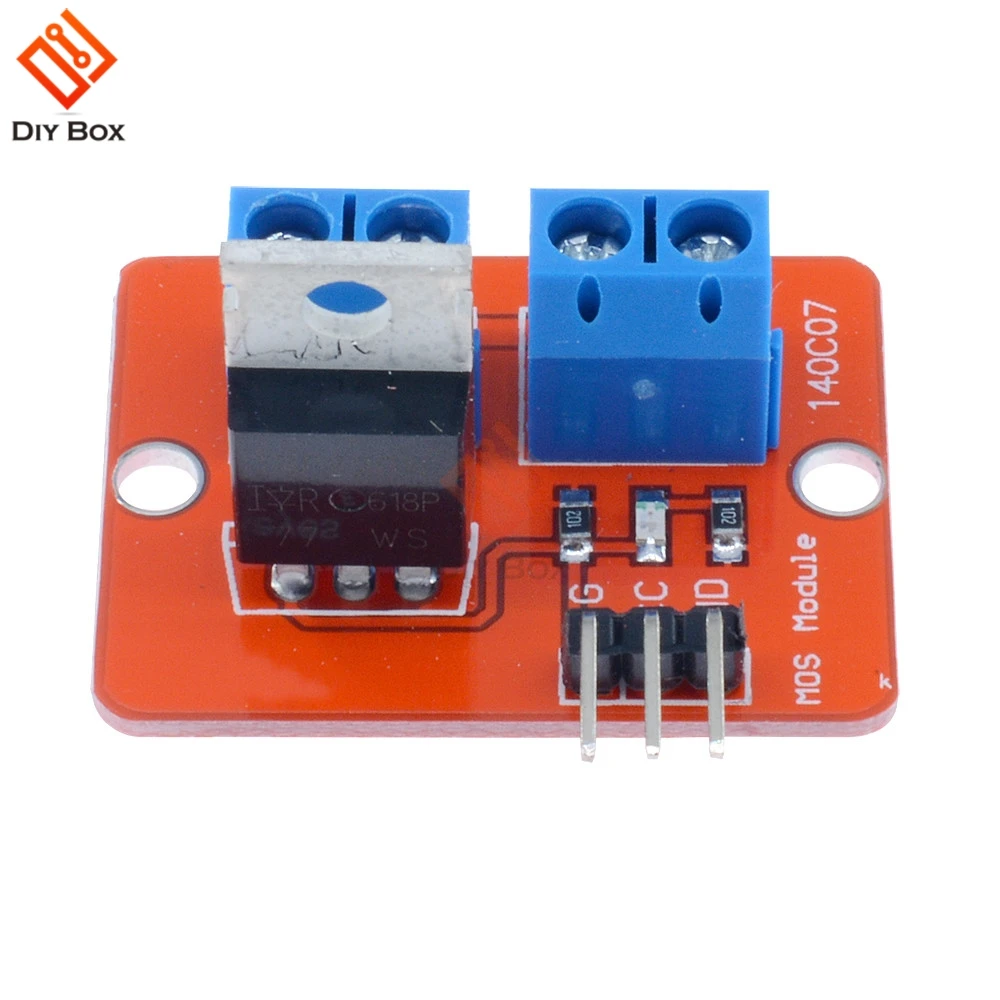 Топ Mosfet IRF520 модуль драйвера для Arduino MCU ARM Raspberry Pi 3 в 5 Power MOS ШИМ затемнение