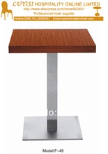 coffee table,stainless steel base and MDF top,kd packing 1pc/carton,fast delivery