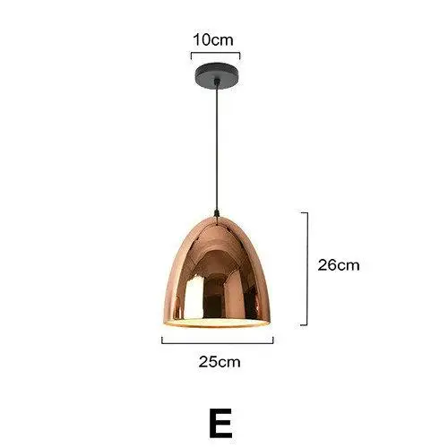 Современный золотой подвесной светильник для кухни, ресторана, подвесной светильник для столовой, подвесной светильник, скандинавский Лофт, домашний декоративный светильник ing - Цвет корпуса: Dia25 Height26cm