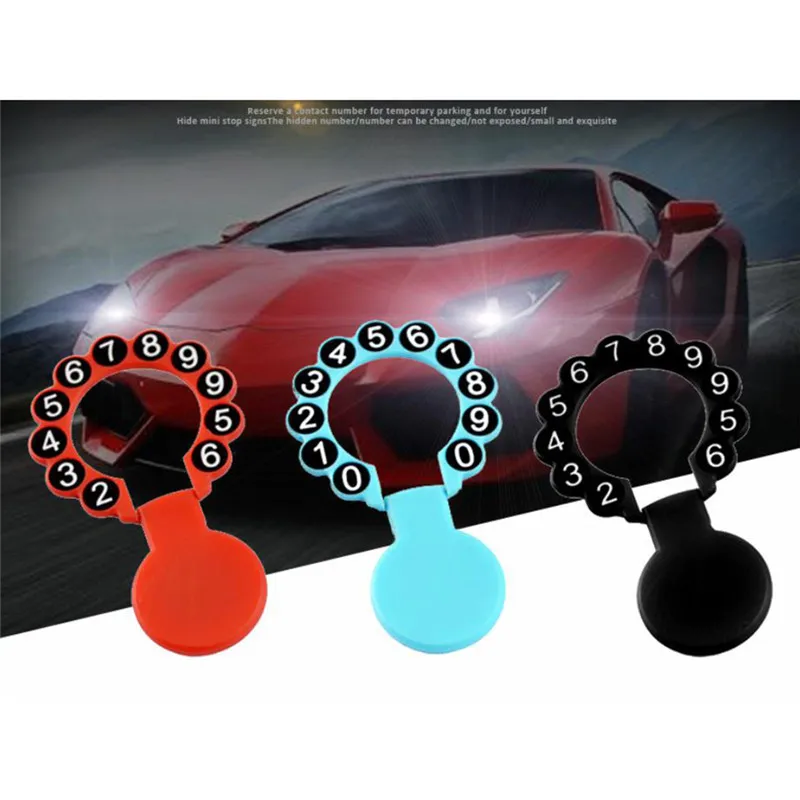 

Hot Sale Universal Temporary Car Parking Card Phone Number Card Plate Sucker Car Sticker Car Accessories