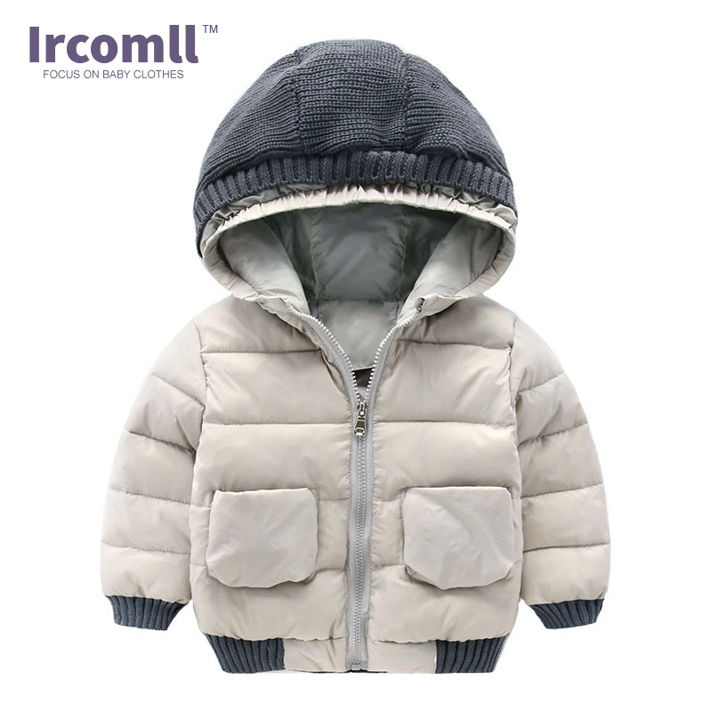 Ircomll/Новинка года; зимние утепленные куртки для мальчиков; детское зимнее хлопковое пальто; детская верхняя одежда; куртка; Модная одежда для мальчиков