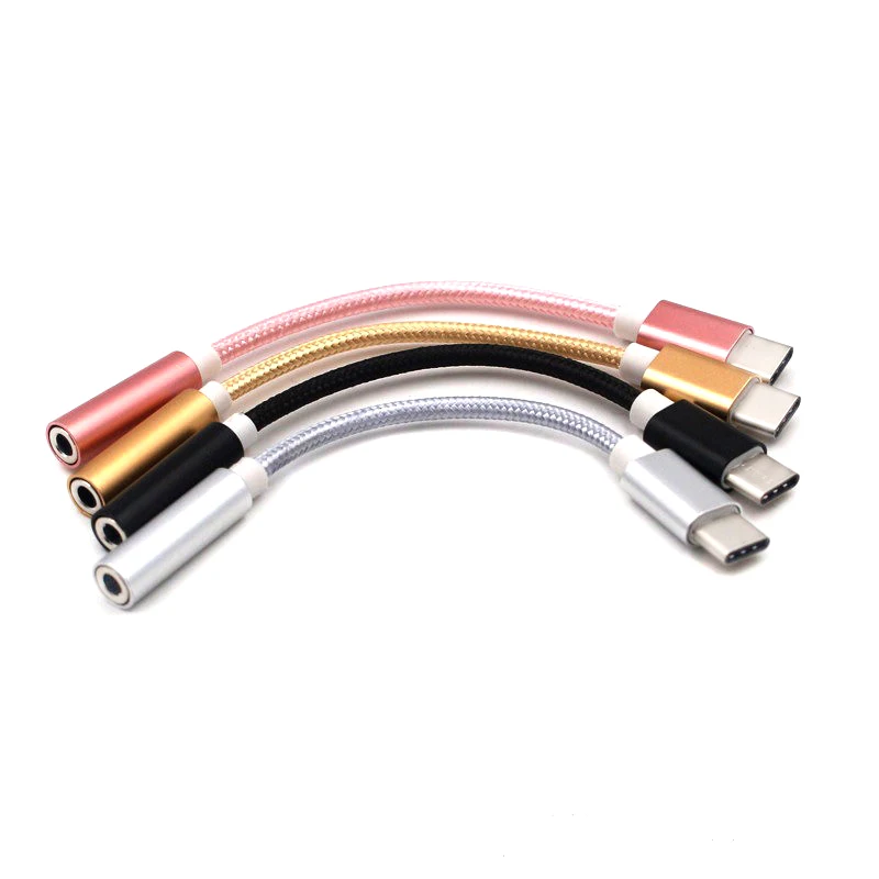 

Type C to 3.5mm Earphone Cable USB Type-C 3.5 AUX Audio Jack Cable Converter Headphone Headset Adapter for Huawei P30 Pro P20