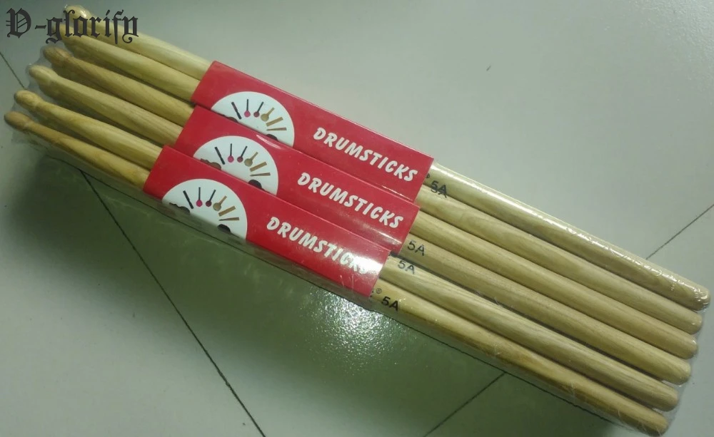 

5A A-grade Chinese hicktory wood drum stick walnut drum stick 1 pair