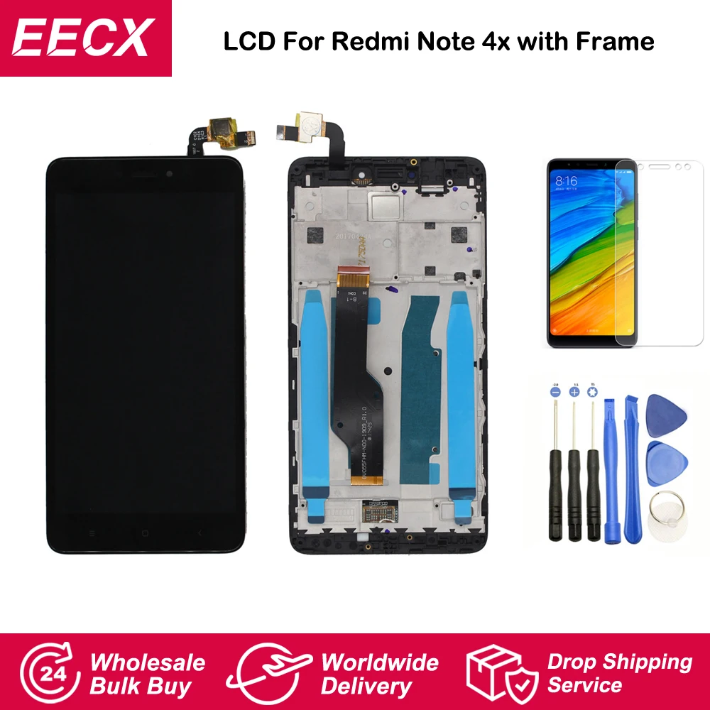 Оригинальный дисплей Note 4x для Xiaomi Redmi 4X ЖК с сенсорным экраном и дигитайзером в
