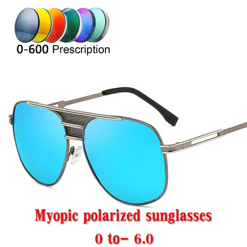 Prescription Myopia Polarized Sunglasses Men Women 0 to 600 Minus